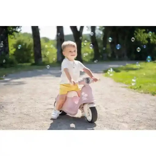 Smoby lábbal hajtós játék motor, Vespa robogó, rózsaszín