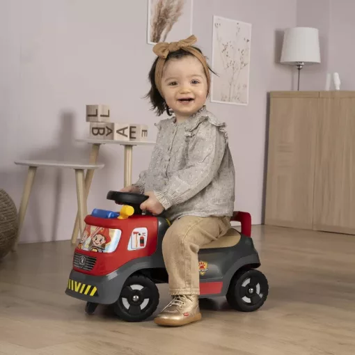 Smoby Interaktív tűzoltóautó bébitaxi tárolóval