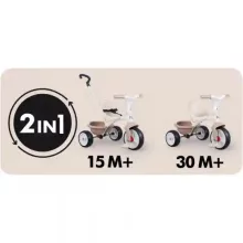 Smoby Be Move pedálos fém tricikli - rózsaszín