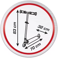 Smoby Super Mario összecsukható kétkerekű gyerek roller lábfékkel