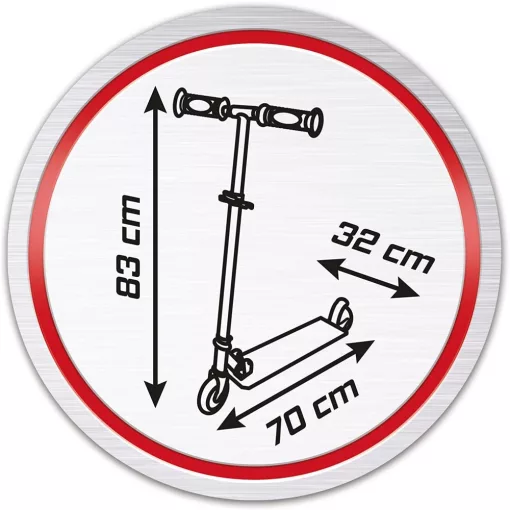 Smoby Super Mario összecsukható kétkerekű gyerek roller lábfékkel