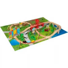 Squirrel Play 80 darabos fa vonatszett