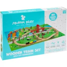 Squirrel Play 80 darabos fa vonatszett