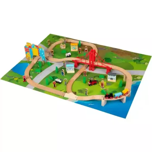 Squirrel Play 80 darabos fa vonatszett