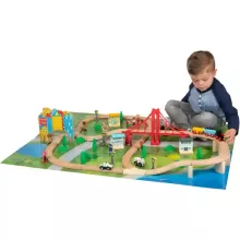 Squirrel Play 80 darabos fa vonatszett