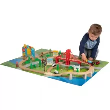 Squirrel Play 80 darabos fa vonatszett