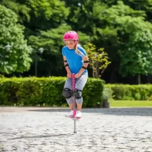 Sport pogo ugrálóbot gyerekeknek - rózsaszín