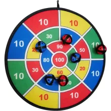 Célbadobó játék tépőzáras labdákkal