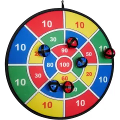 Célbadobó játék tépőzáras labdákkal