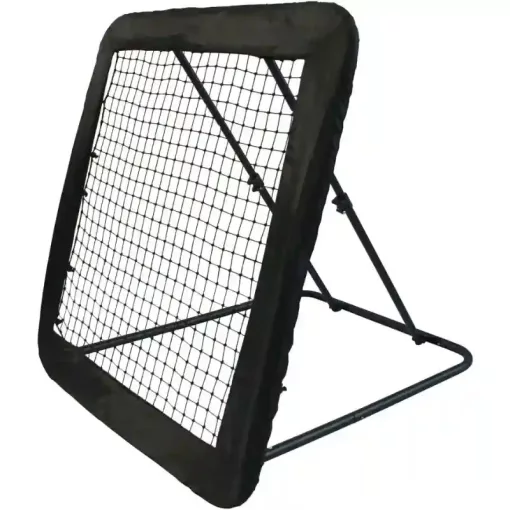 Állítható fémvázas rúgófal (palánk) fociedzéshez 124 x 124 cm