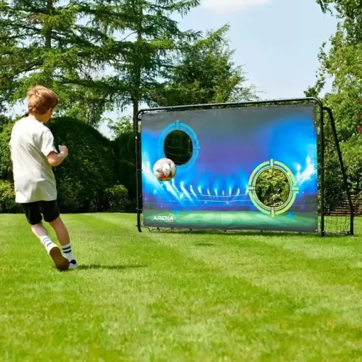 Arena Sport fém focikapu hálóval és célfallal 243 x 152 cm