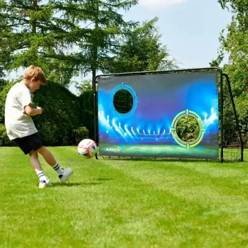 Arena Sport fém focikapu hálóval és célfallal 243 x 152 cm