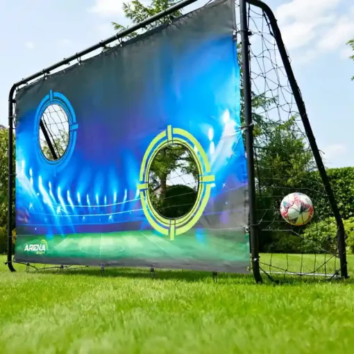 Arena Sport fém focikapu hálóval és célfallal 243 x 152 cm
