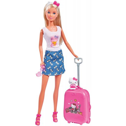 Steffi Love - Utazó Steffi baba Hello Kitty bőrönddel (109283012)