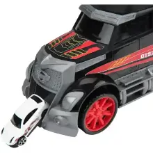 Super Wheelz óriás hordozható autószállító kamion 9db járművel és kiegészítőkkel