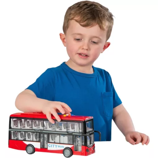 Super Wheelz interaktív emeletes busz fénnyel és hanggal