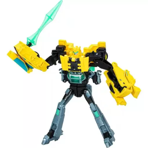 Hasbro Transformers: EarthSpark Cyber-Combiner - Űrdongó (Bumblebee) és Mo Malto robot akciófigurák
