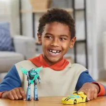 Hasbro Transformers: EarthSpark Cyber-Combiner - Űrdongó (Bumblebee) és Mo Malto robot akciófigurák