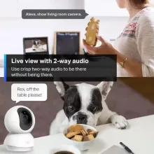 TP-Link Tapo C200C beltéri biztonsági 360° Wi-Fi kamera, 1080P Full HD