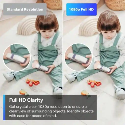 TP-Link Tapo C200 beltéri biztonsági 360° Wi-Fi kamera, 1080P Full HD