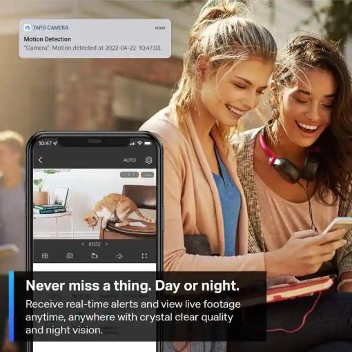 TP-Link Tapo C200 beltéri biztonsági 360° Wi-Fi kamera, 1080P Full HD