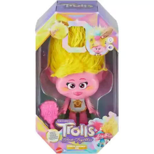 Mattel DreamWorks Trolls - Trollok Viva Rainbow HairTunes interaktív divatbaba fénnyel és hanggal