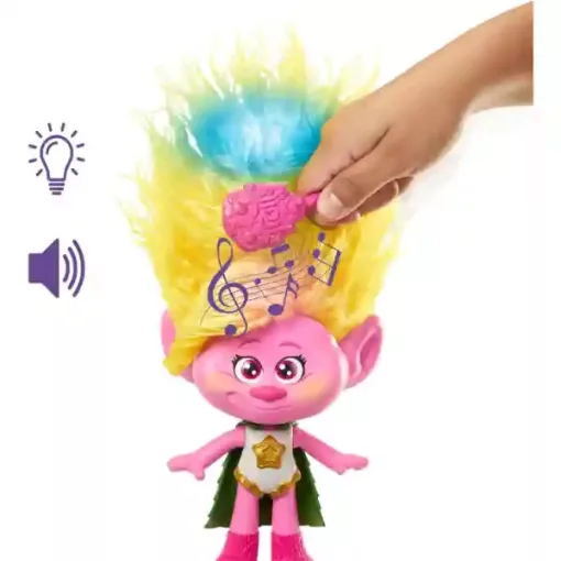 Mattel DreamWorks Trolls - Trollok Viva Rainbow HairTunes interaktív divatbaba fénnyel és hanggal