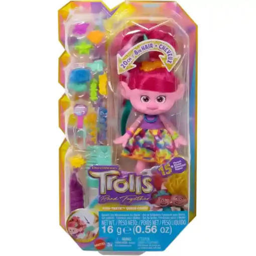 Mattel DreamWorks Trolls - Trollok Queen Poppy Hair-Tastic divatbaba