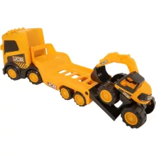 Teamsterz JCB munkagép játékszett markolóval és kamionnal
