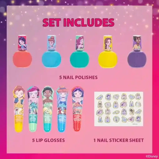 Townley Girl Disney hercegnők kozmetikai készlet gyerekeknek