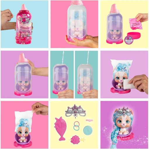 VIP Pets Glitter Twist - Meglepetés kutya figura csillámos, hosszú hajjal S2