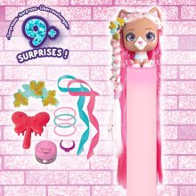 VIP Pets Glitter Twist - Meglepetés kutya figura csillámos, hosszú hajjal S2
