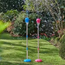 Wanna Bubbles buborékfújó kerti lámpa folyadékkal és fénnyel