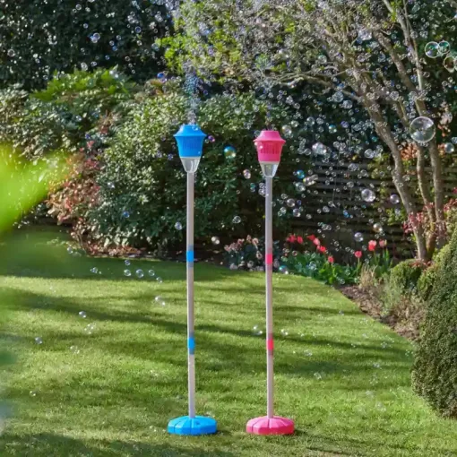 Wanna Bubbles buborékfújó kerti lámpa folyadékkal és fénnyel