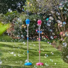 Wanna Bubbles buborékfújó kerti lámpa folyadékkal és fénnyel