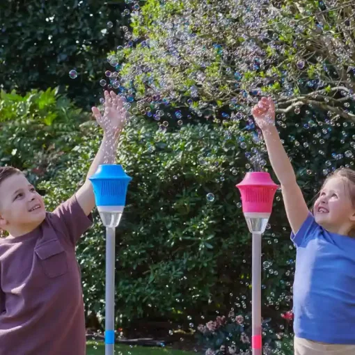 Wanna Bubbles buborékfújó kerti lámpa folyadékkal és fénnyel