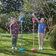 Wanna Bubbles buborékfújó kerti lámpa folyadékkal és fénnyel