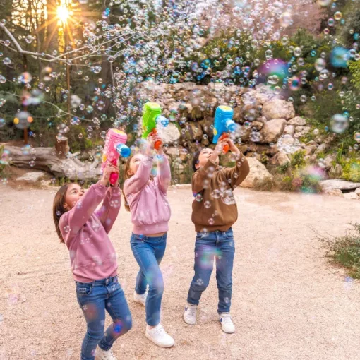 Wanna Bubbles buborékfújó pisztoly folyadékkal