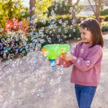 Wanna Bubbles buborékfújó pisztoly folyadékkal