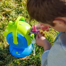 Wanna Bubbles 360°-ban forgó buborékfújó gép fénnyel és folyadékkal