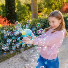 Wanna Bubbles buborékfújó pisztoly fénnyel és folyadékkal