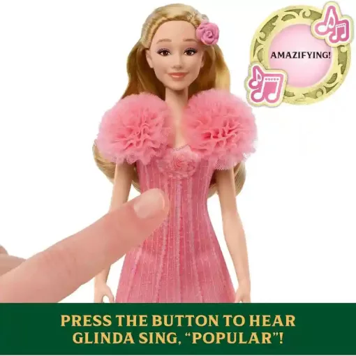 Mattel Wicked Glinda Arduenna éneklő játékbaba, Óz, a csodák csodája