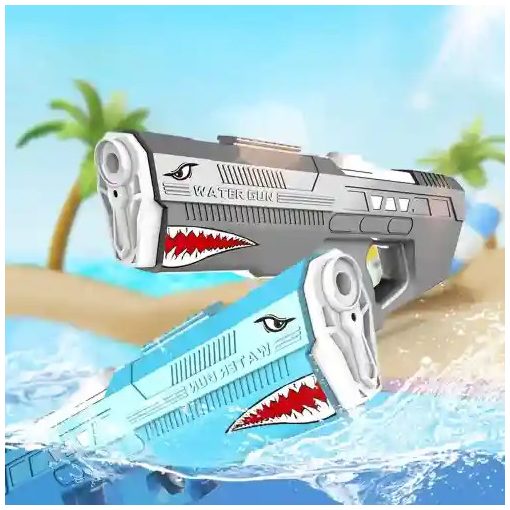 Cápás elektronikus vízipisztoly 43cm