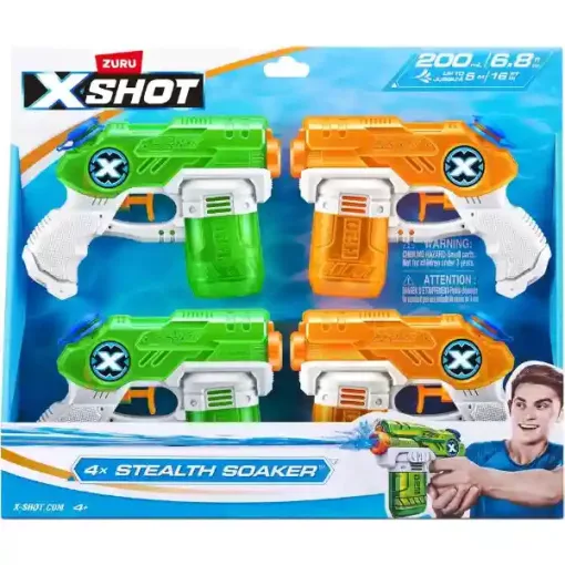 X-Shot Stealth Soaker 4db vízipisztoly