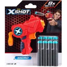 X-Shot Excel Micro játék szivacslövő fegyver 8db lövedékkel