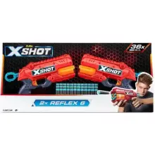 X-Shot Reflex 6 2db játék szivacslövő forgótáras fegyver 36db lövedékkel