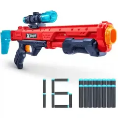   X-Shot Hawk Eye játék szivacslövő távcsöves fegyver 16db lövedékkel