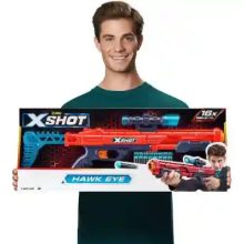 X-Shot Hawk Eye játék szivacslövő távcsöves fegyver 16db lövedékkel