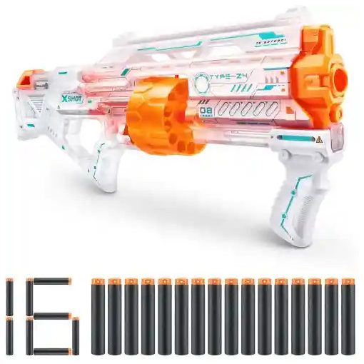 X-Shot Skins Last Stand Ghost játék szivacslövő forgótáras fegyver 16db lövedékkel