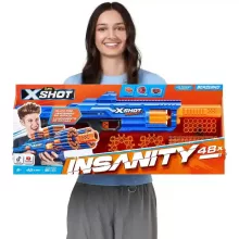 X-Shot Insanity Berzerko játék szivacslövő forgótáras fegyver 48db lövedékkel